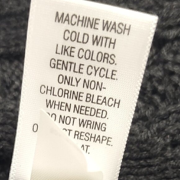 Croft & Barrow Black Cotton Blend Open Front Cardigan Long Sleeve Sweater Sze 1X - Picture 14 of 14